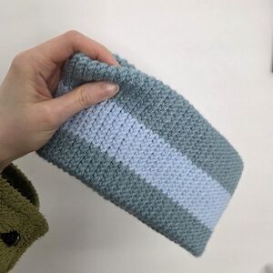 Handmade Blue Striped Headband